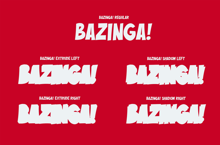 Bazinga!字体 1