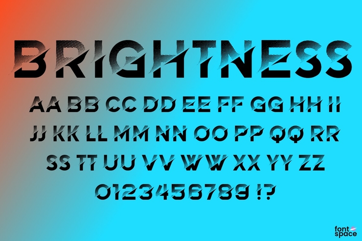 Brightness字体 1