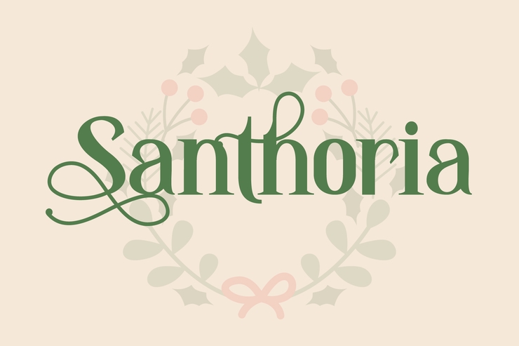 Santhoria字体 1