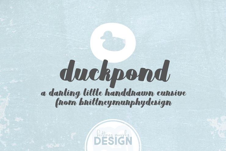 Duckpond字体 3