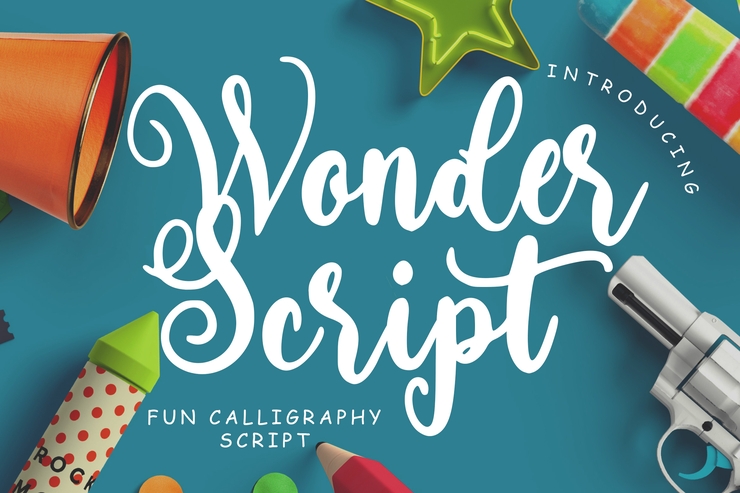 Wonder Script字体 5