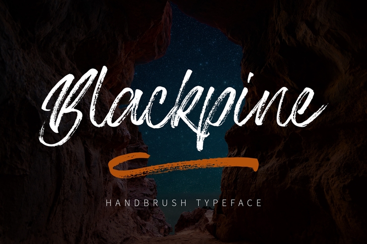 Blackpine字体 3