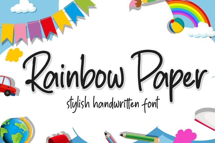 Rainbow Paper字体 8
