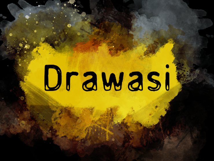 d Drawasi字体 1