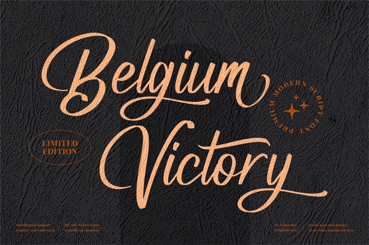 Belgium Victory字体 3