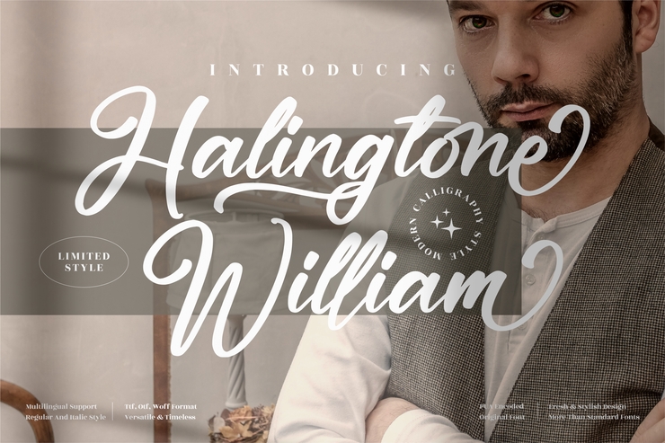 Halingtone William字体 5