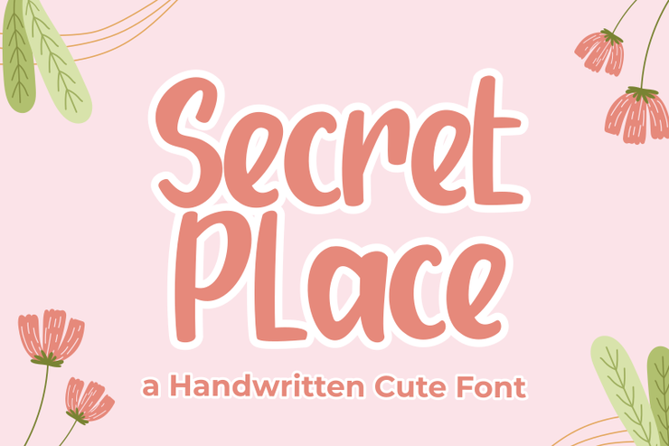 Secret Place字体 1