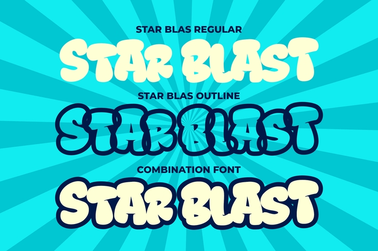 Star Blast字体 3