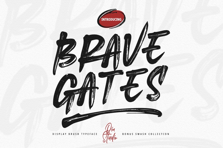 Brave Gates字体 3