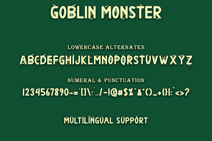 Goblin Monster字体 3
