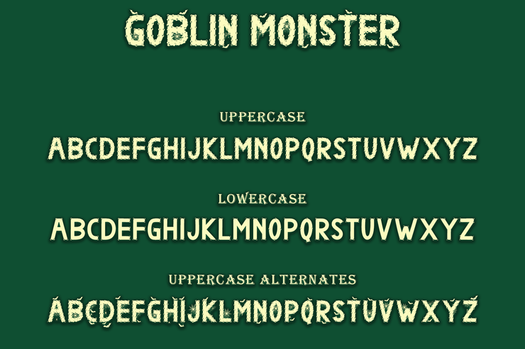 Goblin Monster字体 6