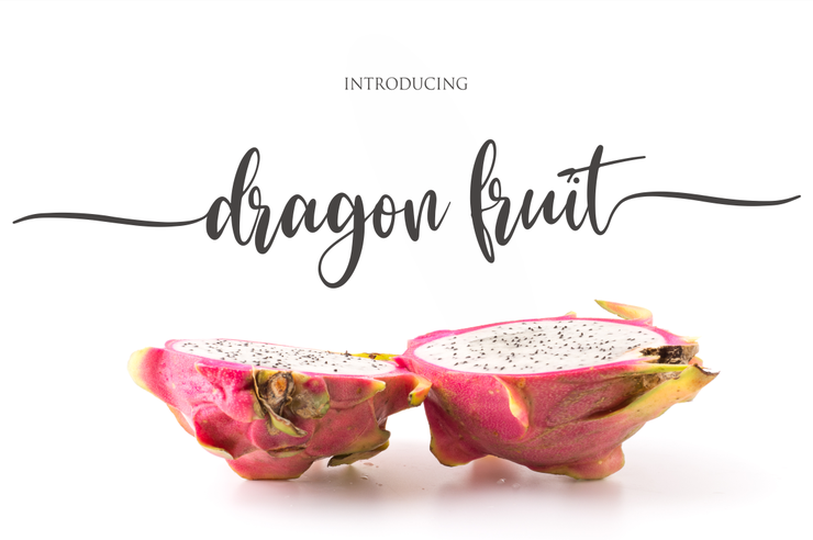 dragon fruit字体 6