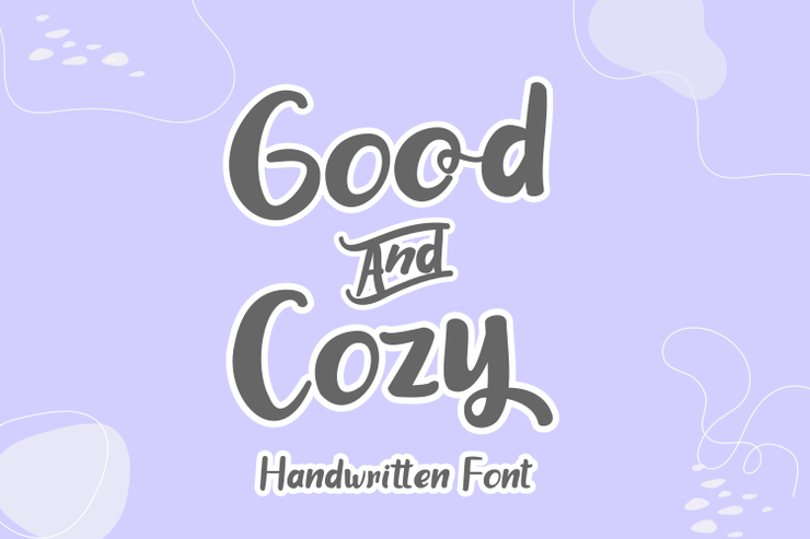 good and cozy字体 7