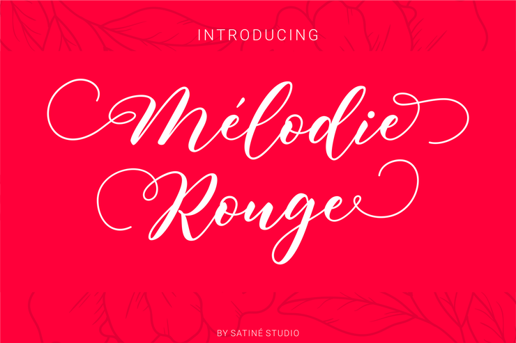 Melodie Rouge字体 1