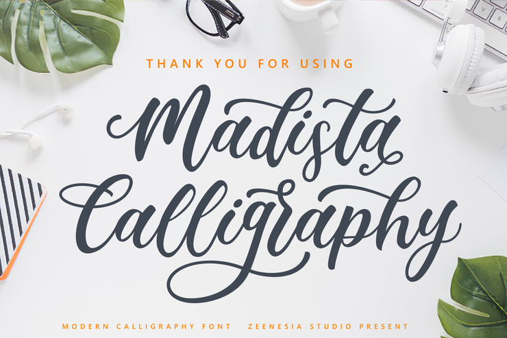 Madista Calligraphy字体 10
