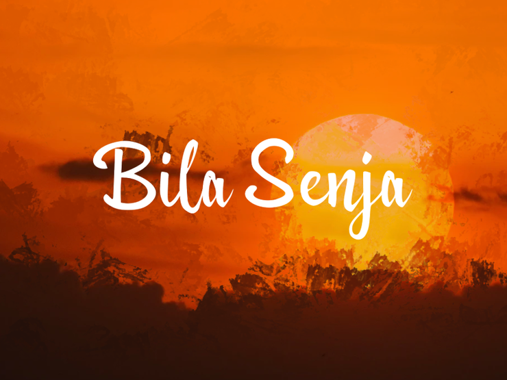 b Bila Senja字体 1