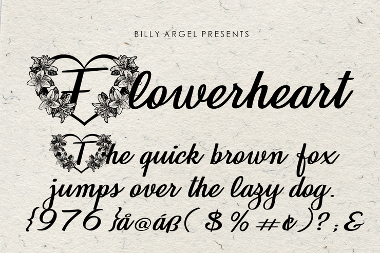 FLOWERHEART字体 2