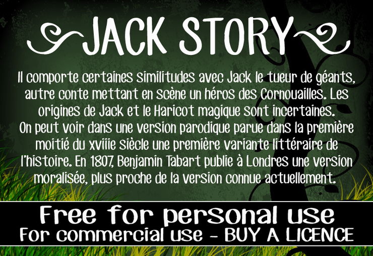 CF Jack Story字体 1