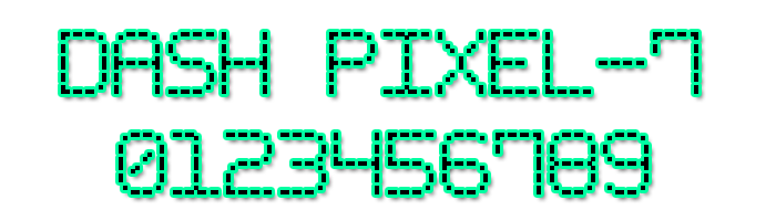 Dash Pixel-7字体 1