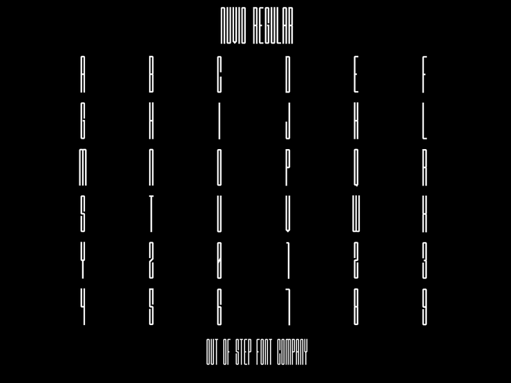 Nuvio Demo字体 7