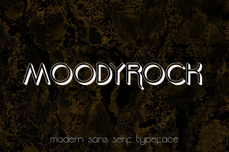 Moodyrock Extrude字体 1