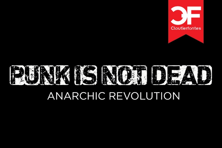 CF Punk is not Dead字体 1