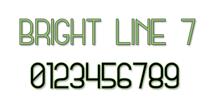 Bright Line 7字体 1