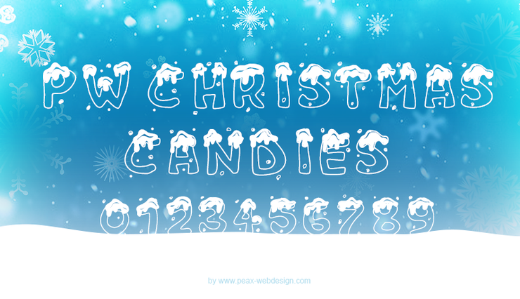 PW Christmas Candies字体 2