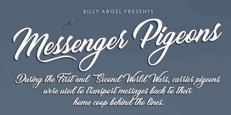 Messenger Pigeons字体 2