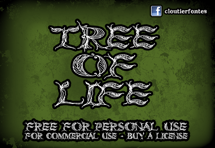 CF Tree of Life字体 3