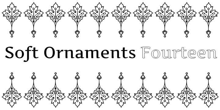Soft Ornaments Fourteen字体 1