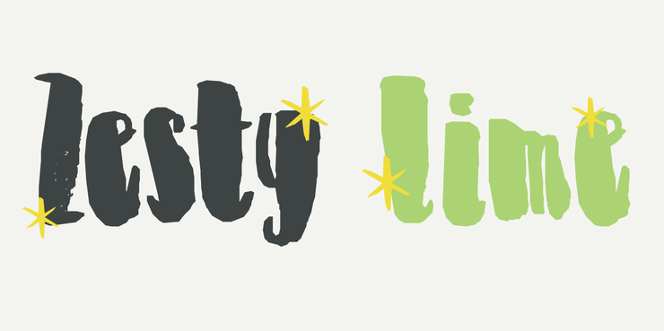 DK Zesty Lime字体 1