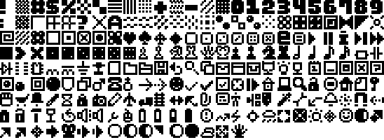 Pixel Dingbats-7字体 1