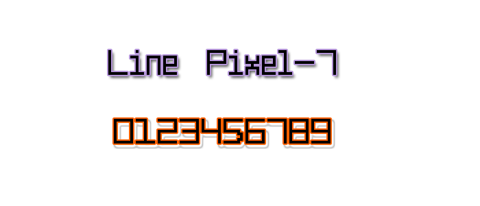 Line Pixel-7字体 1