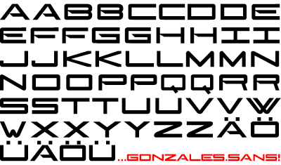 Gonzales Sans字体 1