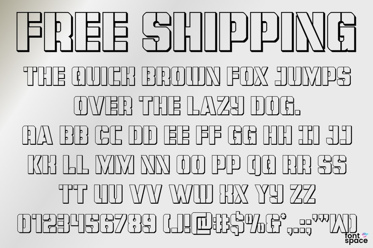 Shipping字体 2