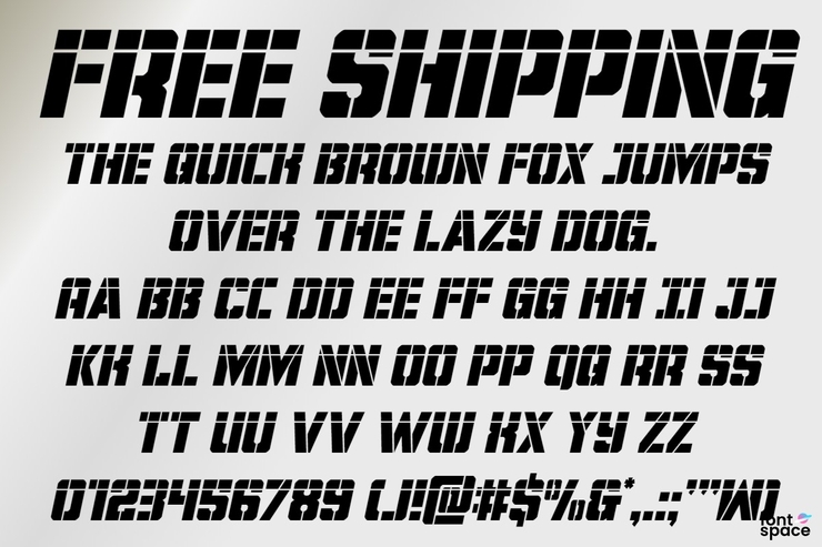 Shipping字体 9