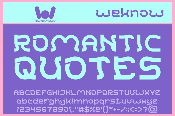 Romantic Quotes字体 1