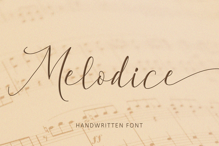 Melodice字体 3