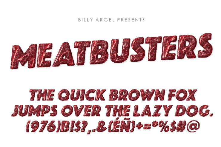 MEATBUSTERS字体 1