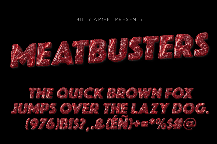 MEATBUSTERS字体 2