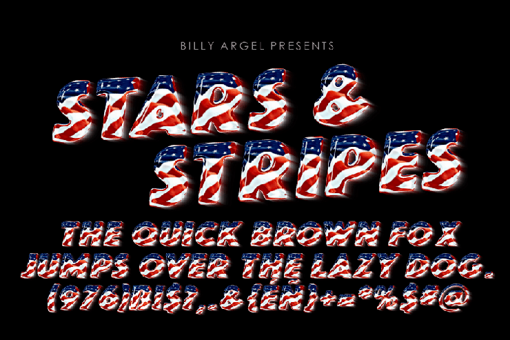 STARS & STRIPES字体 1