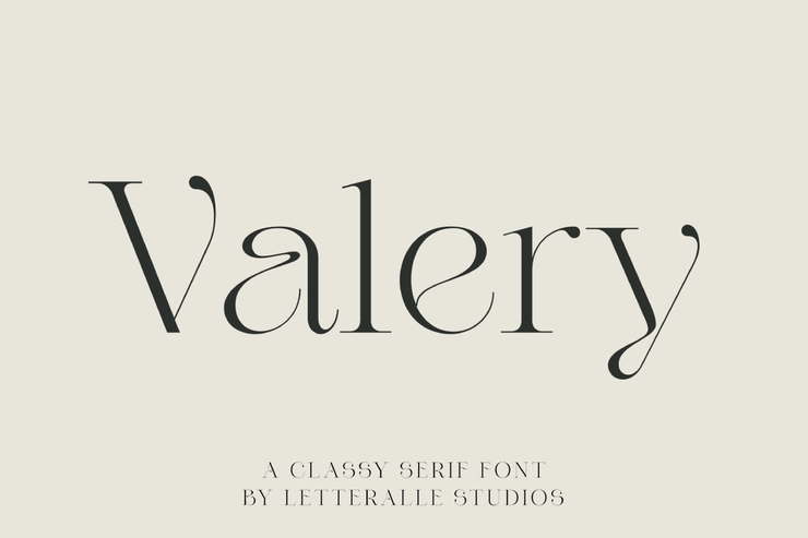 Valery字体 1