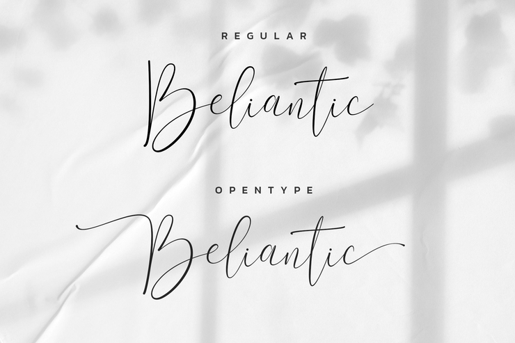 Beliantic字体 5