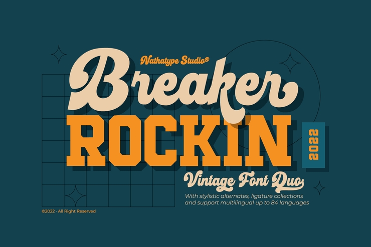 Breaker Rockin Display Personal字体 2