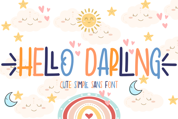 Helloo Darling字体 1