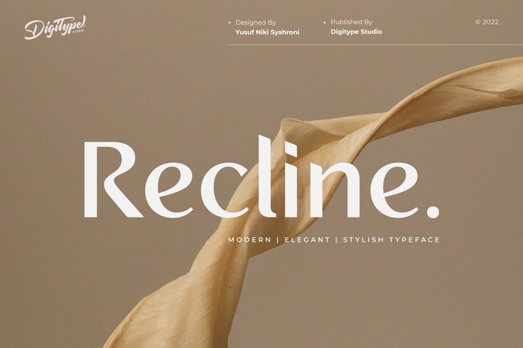 Recline Light字体 9