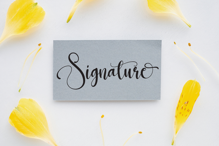Strong Signature字体 5