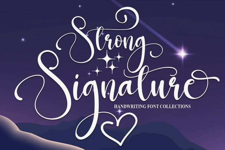 Strong Signature字体 6