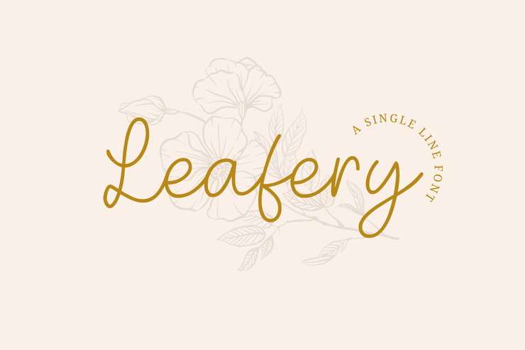 Leafery字体 1